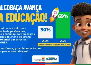 Educação de Alcobaça avança e supera meta nacional de alfabetização com 69% no Indicador Criança Alfabetizada