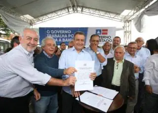 Em Ilhéus, Rui entrega estação de água e autoriza reforma de hospital e construção de vila gastronômica
