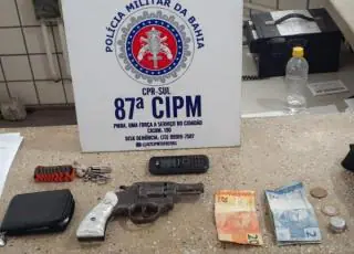 Em menos de 48 horas PM prende outro homem com revólver em Teixeira de Freitas