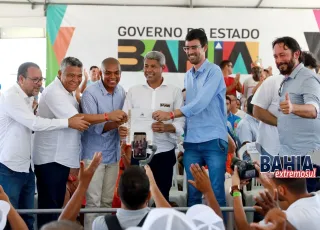 Em Prado,  Governador Jerônimo inaugura mais uma escola de tempo integral e anuncia construção da ponte sobre o Rio Jucuruçu