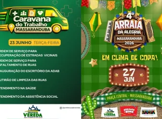 Entre obras e tradição: Massaranduba recebe Caravana do Trabalho e Arraiá da Alegria