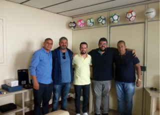 Equipe da Coordenação de Esportes de Ibirataia visita Federação Bahiana de Futebol