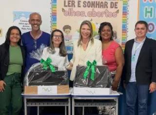 Escola Municipal Hernani Saúde Ribeiro recebe novos computadores para apoio às atividades pedagógicas
