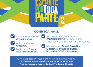 Esporte por Toda Parte em Ibirapuã: Inscrições abertas para atividades esportivas gratuitas!