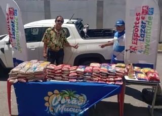 Esporte que transforma: alimentos arrecadados nos Jogos de Verão de Mucuri são destinados a famílias carentes
