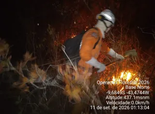 Estado da Bahia intensifica combate a incêndio florestal e protege comunidades no Norte baiano