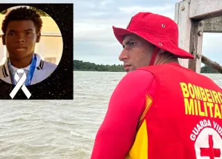 Estudante de 13 anos desaparece no mar de Nova Viçosa. Bombeiros e pescadores fazem busca no local