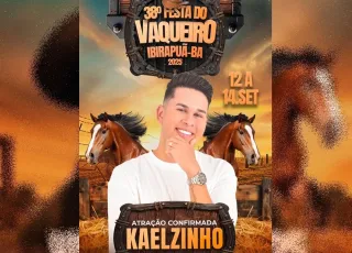 Explosão de alegria: Kaelzinho é mais uma atração confirmada na 38ª Festa do Vaqueiro