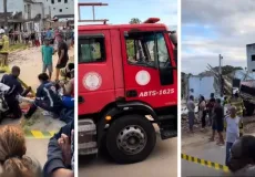 Explosão de botijão de gás destrói três casas e deixa três pessoas feridas em Santo Antônio de Jesus
