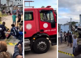 Explosão de botijão de gás destrói três casas e deixa três pessoas feridas em Santo Antônio de Jesus