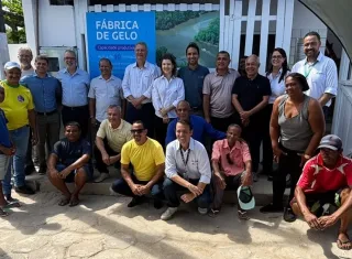 Fábrica de Gelo é inaugurada em Mucuri e fortalece atividade pesqueira local