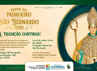 Fé e tradição: Alcobaça celebra São Bernardo com lavagem da igreja e carreata neste fim de semana