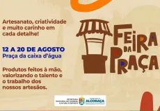 Feira da Praça reúne artesanato e criatividade na Praça da Caixa d’Água, em Alcobaça