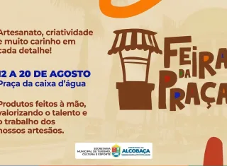 Feira da Praça reúne artesanato e criatividade na Praça da Caixa d’Água, em Alcobaça