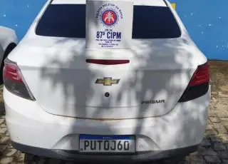 Felipe Costa é preso pela Rotam com carro com restrição de furto/roubo em Teixeira de Freitas