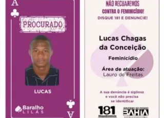 Feminicida procurado desde 2017 é preso no interior da Bahia 24 horas após entrar para o Baralho do Crime