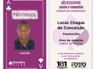 Feminicida procurado desde 2017 é preso no interior da Bahia 24 horas após entrar para o Baralho do Crime