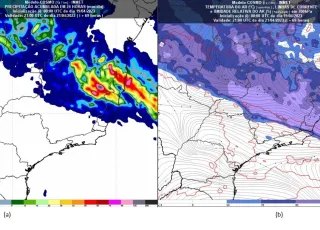 Feriado terá grandes volumes de chuva no Espírito Santo, Minas Gerais e Bahia