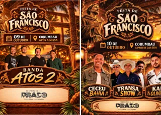 Festa de São Francisco terá programação religiosa e shows musicais em Corumbau, distrito de Prado