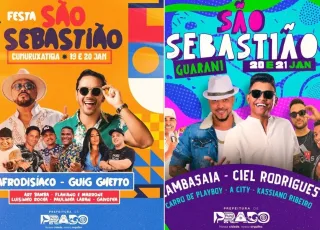 Festa de São Sebastião em Cumuruxatiba e Guarani promete agitar os dias 19, 20 e 21 de janeiro