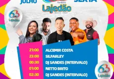 Festa do Gado Forte começa nesta sexta-feira (25) e celebra os 63 anos de Lajedão com grandes atrações