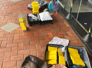 FICCO Bahia e PM interceptam trio com 30 kg de cocaína enviados do RJ para a BA