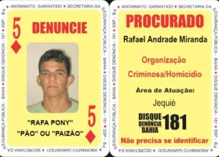 FICCO Bahia, PC e PM prendem 5 de ouro do Baralho do crime, responsável por armazenamento de armas e munições