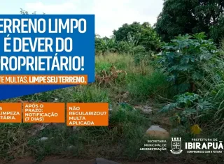 Fiscalização de limpeza de terrenos é intensificada em Ibirapuã e proprietários devem regularizar áreas para evitar multas