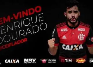 Flamengo anuncia Henrique Dourado como reforço