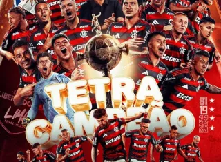 Flamengo vence o Palmeiras na final e conquista o quarto título da Libertadores