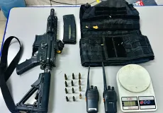 Fuzil calibre 5,56 e munições são apreendidos após troca de tiros em Montinho, distrito de Itabela
