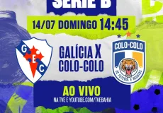 Galícia e Colo Colo pela Série B na TVE neste domingo