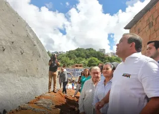 Governador em exercício Geraldo Júnior visita obras de contenção de encostas em dois pontos da capital