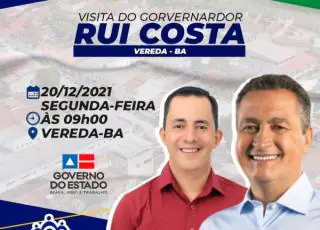Governador Rui Costa visita Vereda e Lajedão nesta segunda-feira 20