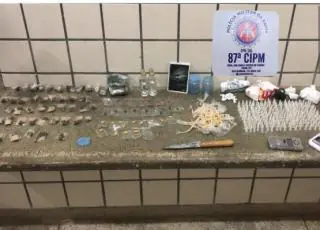 Grande quantidade de droga é apreendida pela PM no bairro Wilson Brito em Teixeira de Freitas