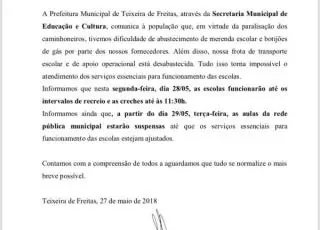 Greve dos caminhoneiros reduz atendimento nas prefeituras do extremo sul