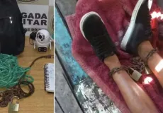 Homem acorrentado é resgatado de cárcere privado após dívida relacionada ao tráfico de drogas
