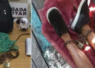 Homem acorrentado é resgatado de cárcere privado após dívida relacionada ao tráfico de drogas