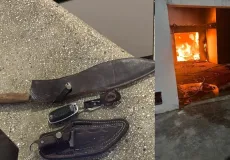 Homem acusado de incendiar residência e agredir companheira em Teixeira de Freitas é preso pela PM