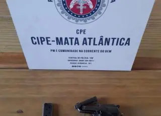 Homem é detido pela CAEMA portando uma pistola no interior de Porto Seguro