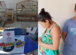 Homem e esposa grávida são presos em com drogas em Medeiros Neto