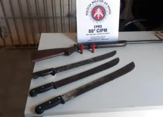 Homem é preso acusado atacar desafeto com golpes de facão em Taquari distrito Alcobaça