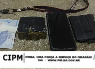 Homem é preso pela 87ª CIPM por tráfico de drogas em Teixeira de Freitas