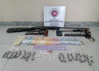 Homem é preso por tráfico de drogas e posse de arma de fogo, em Guaratinga