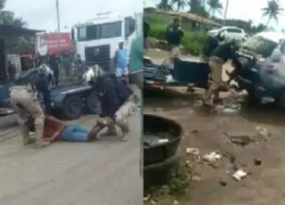 Homem morre asfixiado por gás em abordagem da PRF em SE, e vídeo mostra ação truculenta