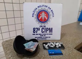 Homem preso pela PM de Teixeira de Freitas com cocaína
