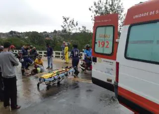 Homem sofre graves fraturas após ser atropelado na BA 290 em Medeiros Neto