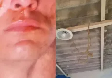 Homem tenta simular suicídio com corda e molho de tomate no rosto após ser denunciado por namorada