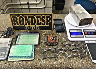 Homens são presos pela Rondesp Sul com drogas no São Lourenço