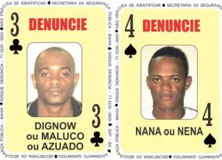 Homicida e traficante passam a integrar Baralho do Crime